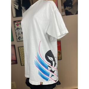 Vintage FOREIGN FAMILY Pinup Graphic T-Shirt Mens‎ (L) Cotton Y2K USA Bikini